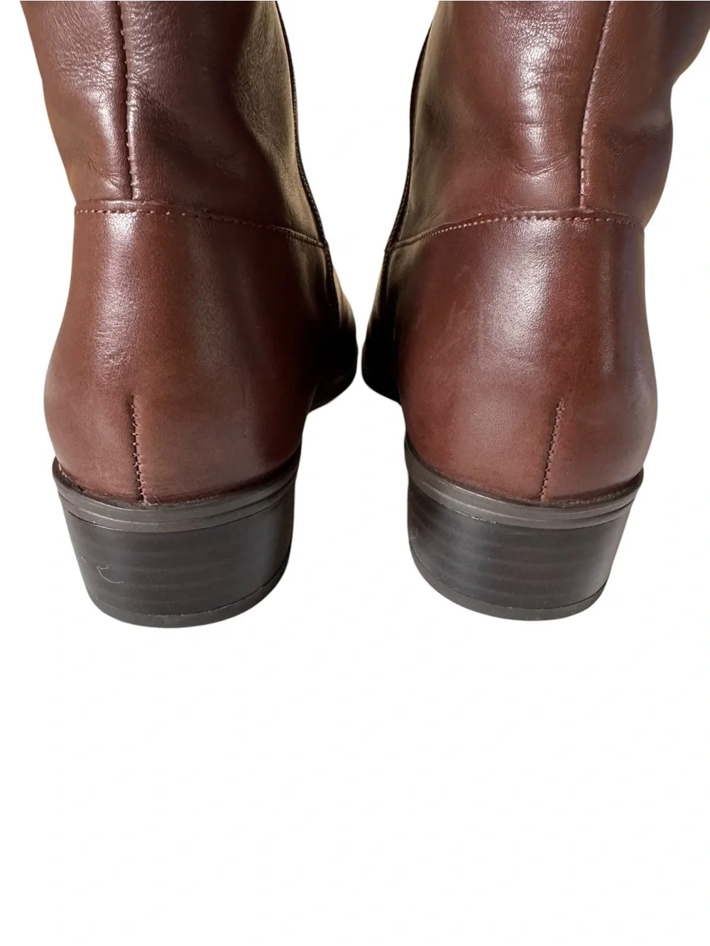 Lauren Ralph Lauren Masika Brown Leather Knee High Riding Boots Size 6B